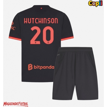 AC Milan Omari Hutchinson #20 Echipament de Fotbal Replică 2026-27 Copii Treilea (+ Șorturi)